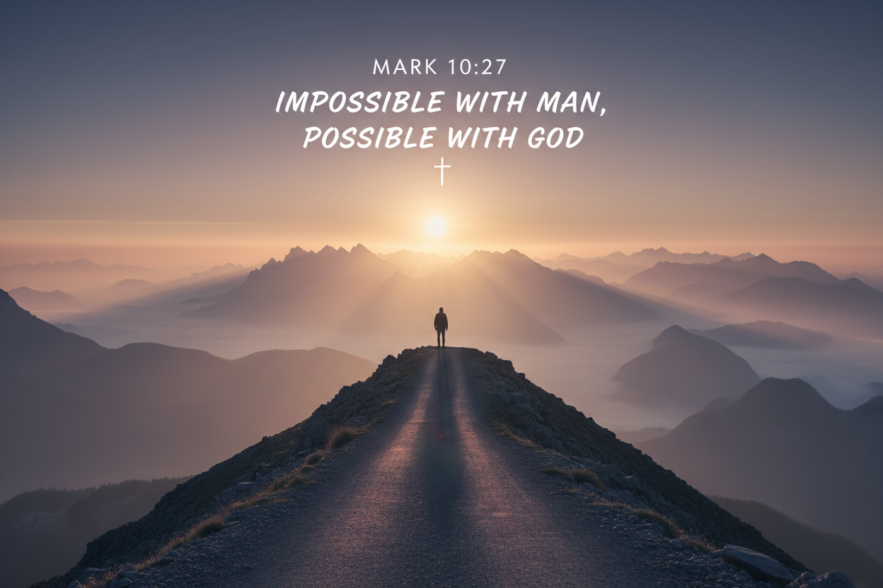 Mark 10:27 in Modern Life: Living Out 'All Things Are Possible'