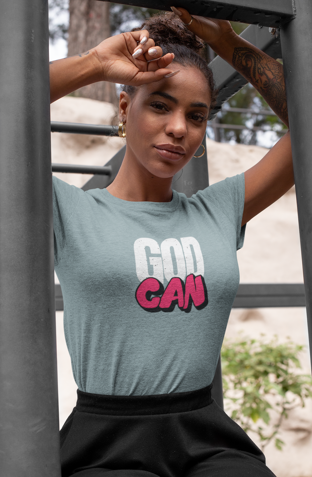 Signature GodCan Women’s Tri-Blend Tee (Relaxed Fit)