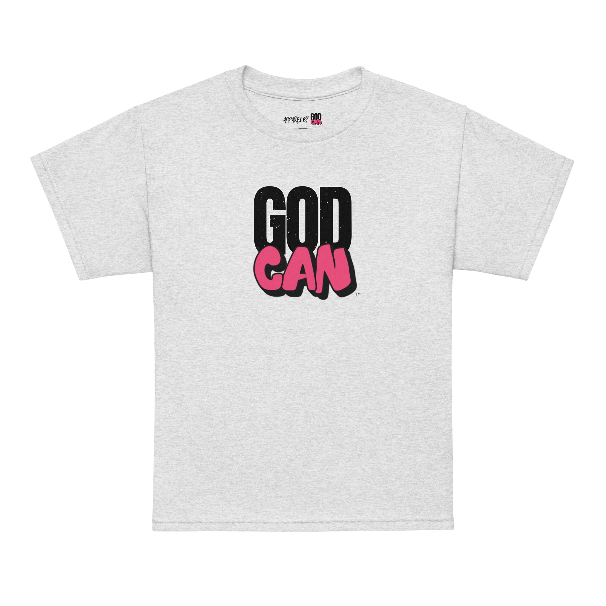 youth-sports-tee-ash-front-God Can